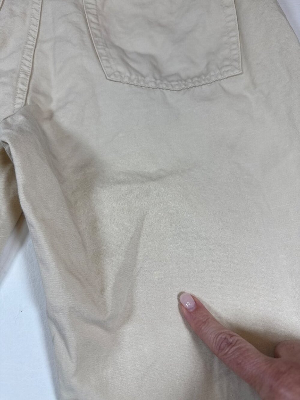 Loro Piana Mens Khaki Beige Casual Chino Pants 32X27 Straight-Leg Blend (PP581) - Picture 14 of 16